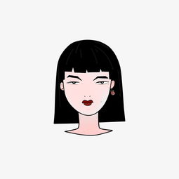 东方波波头少女可爱气质头像樱桃png潮牌图片素材其他格式下载动漫人物大全