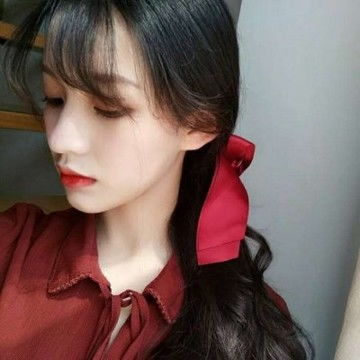 气质高雅女生红色系头像,女生头像图片