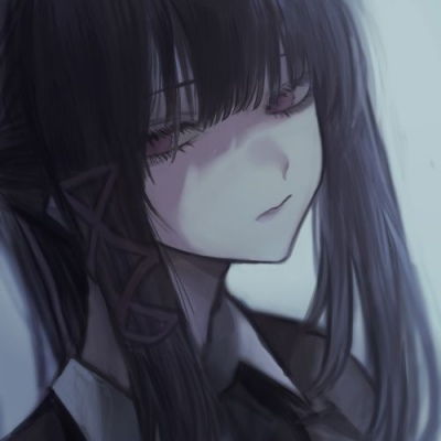 动漫女生暗黑系女生头像