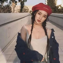 女生头像可爱戴帽子的女头像