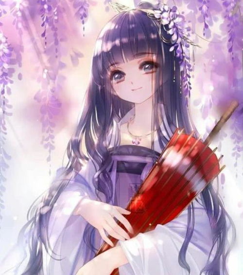古风唯美插画赏析古风小姐姐,姿形秀丽,含蓄略显害羞的小姑娘