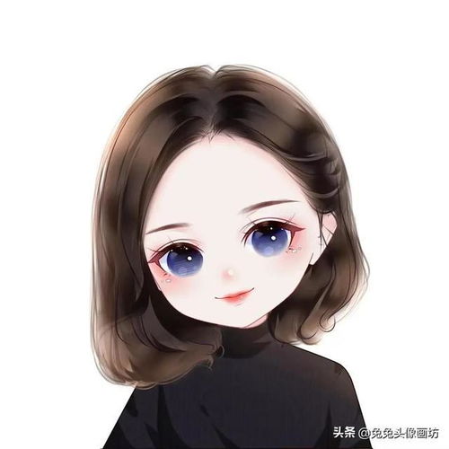 2022年最美短发卡通头像,真人照片变漫画头像,气质洋气又好看