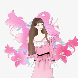小清新手绘女生插画图片素材其他格式下载动漫人物大全