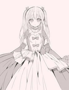 手绘插画线稿手稿黑白素材