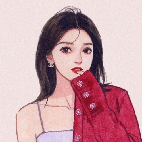 超仙的插画女生头像