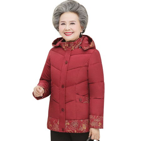 洋湖轩榭奶奶冬装加厚棉袄70岁老年人女妈妈冬季羽绒棉衣衣服老人外套秋冬a图片大全邮乐官方网站