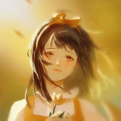 动漫女生头像可爱呆萌想你的时候情不自禁地微笑