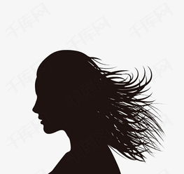 长发女子侧脸剪影素材图片免费下载高清装饰图案png千库网图片编号1287805
