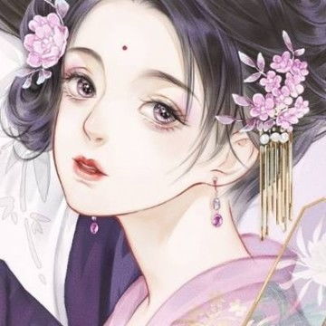 超仙气女生动漫头像拿扇子红衣古装仙气美女头像,古风头像图片