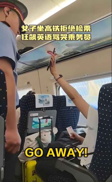 高铁飙英语骂哭乘务员后续,女子身份曝光,系上海小学英语老师