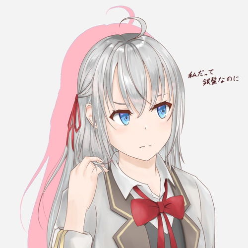 动漫女生头像银发少女