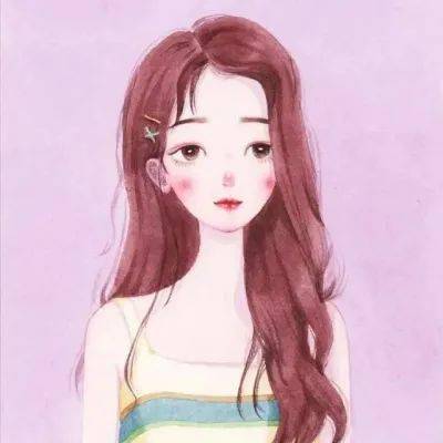 微信头像可爱手绘女生头像