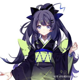 二次元和风美图气质极佳,光彩照人的和服美少女,真好