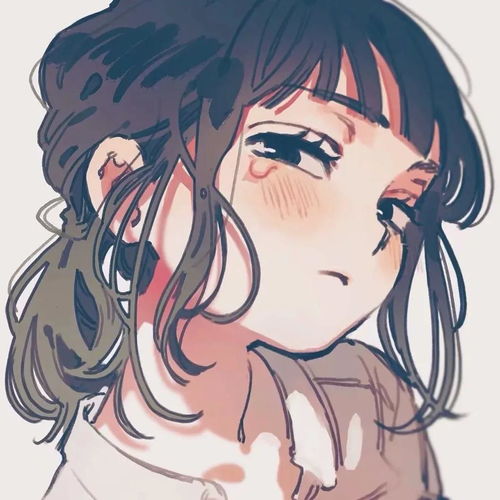 手绘风格,超可爱女生动漫头像