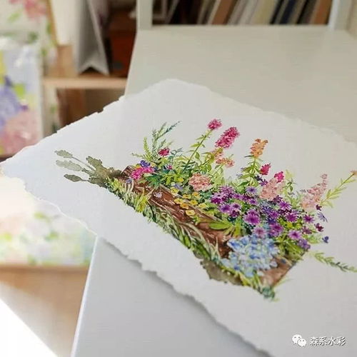 森林系女孩小清新水彩插画,带你走进自然的生活