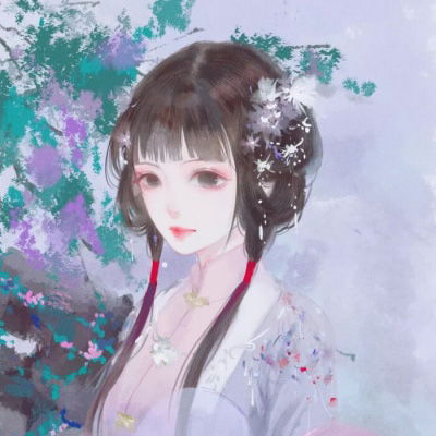 女生手绘头像古风气质韩版手绘头像女生唯美