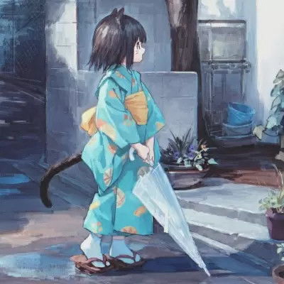 森系小清新动漫手绘女生头像