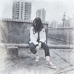 韩版手绘头像女生唯美2018最新版不做怀中猫只做意中人