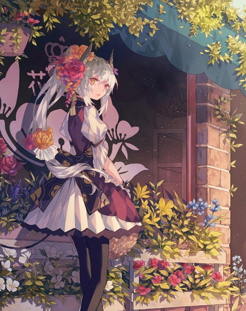 风格浓郁的二次元美少女同人插画,人物就像水晶拼合似的美