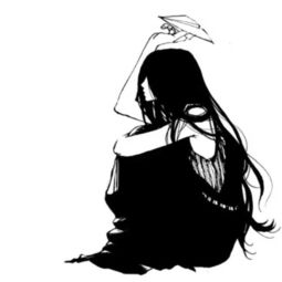 唯美个性黑白少年动漫图