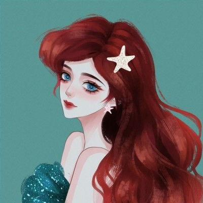 唯美古风女头予我漫天星辰,月落星沉入眼