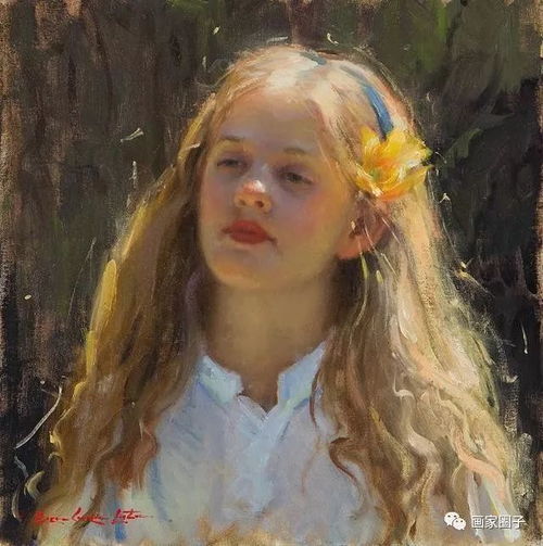 美国画家油画作品,画的都是美女