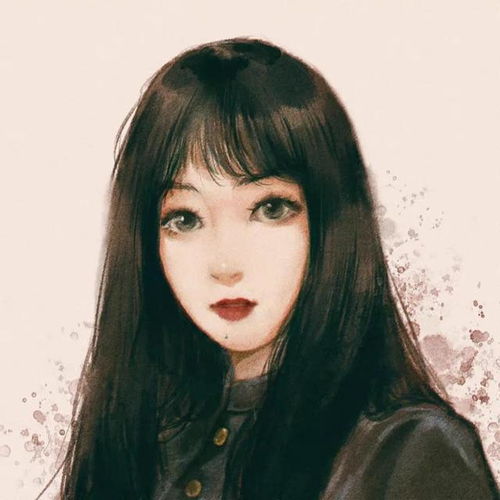 你的头像该换啦,复古水彩女生真人手绘动漫头像,总有你喜欢的