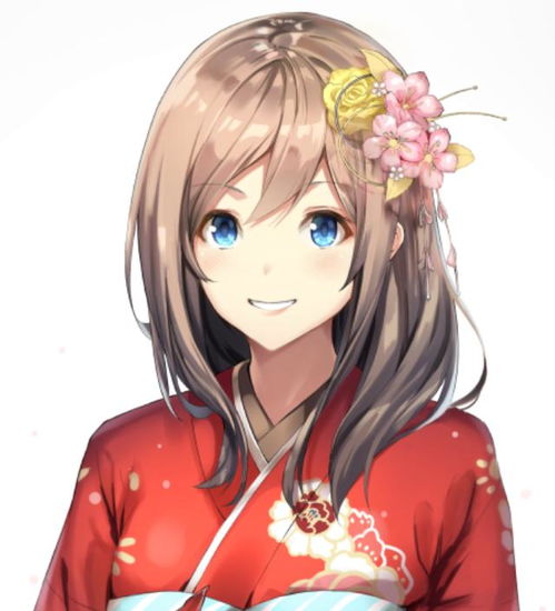 二次元和风美图华丽少女系列,花枝招展的漂亮女生,真好看