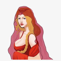 彩绘插画女生头像图片动漫