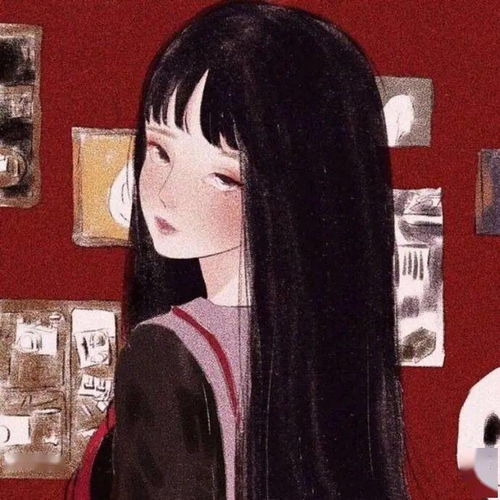 动漫女生头像快乐一点