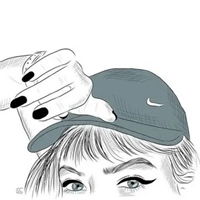 素描卡通图片头像女生卡通