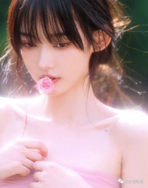 人像摄影少女与玫瑰