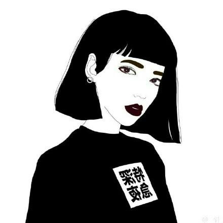动漫一个疯癫一个淑女闺密头像