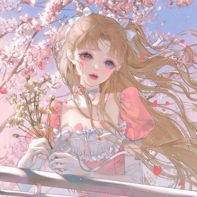 卡通头像女唯美文艺女生