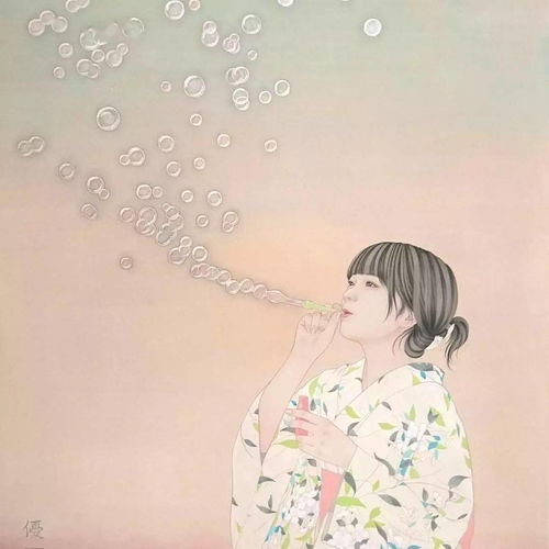 女生可爱头像唯美工笔画