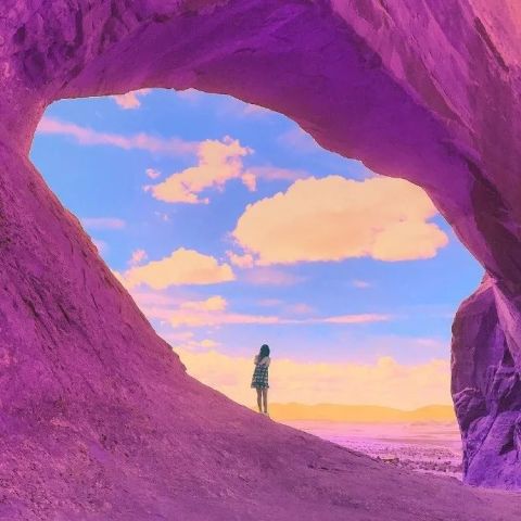 落日晚风的女生头像温柔