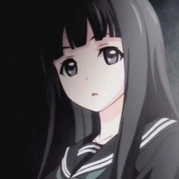 黑暗系动漫冷酷女头像二次元女生暗黑系头像,卡通头像图片
