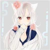 少女和猫头像动漫微信头像图片大全