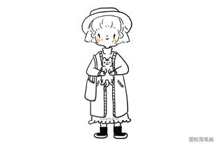 简笔画女孩头像手绘头像