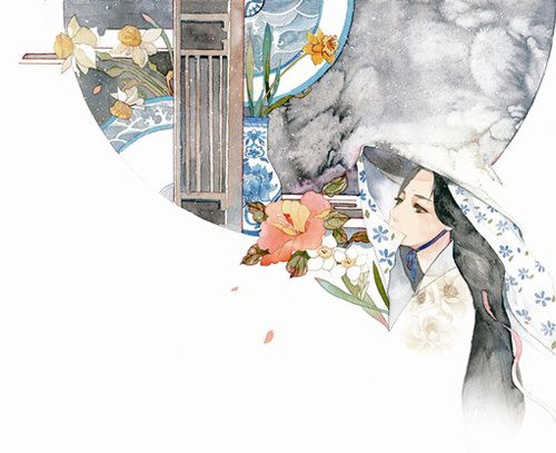 10张唯美系数爆表的古风插画图片