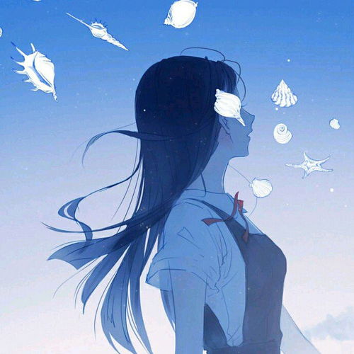 百看不厌的蓝色系动漫女头
