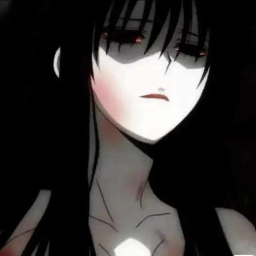 暗黑丧系男女生动漫头像