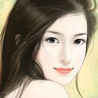 手绘现代女生头像唯美彩绘当代美女好看头像