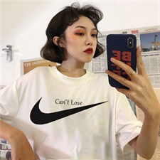 6535棉拉架新款2020韩版宽松t恤短袖bf风ins女学生休闲闺蜜装上衣