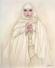 美呆了60位异域美女尽显婀娜,工笔画也这么美