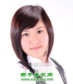胖脸女生短发造型清新好看还修脸