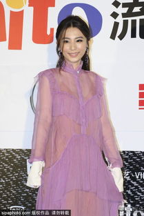 田馥甄紫色纱裙亮相仙气足越来越有女人味