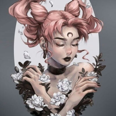 图片头像大全女生唯美插画
