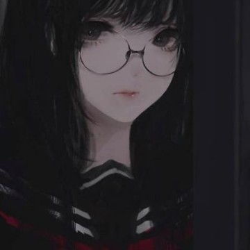 超酷的孤独二次元女生头像