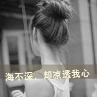 我却刚好爱上你黑白带字颓废女生头像